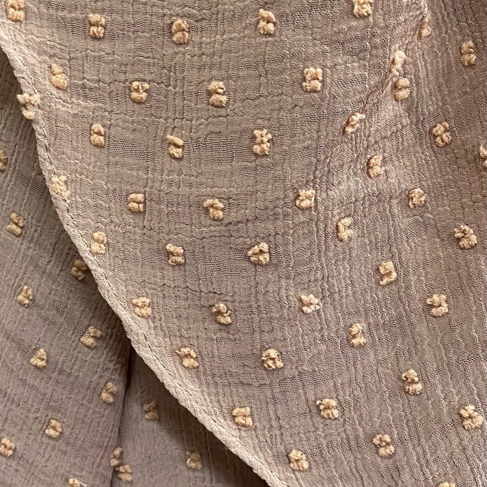 Boho Ruffled Brown Blouse - Picture 2 of 3